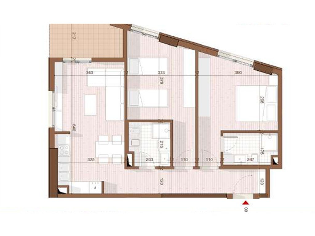 SHITET APARTAMENT 2+1+2 NE SHENGJIN 3