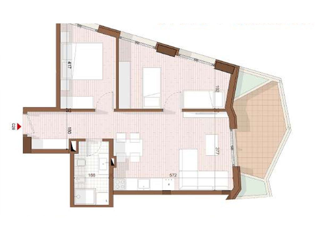 SHITET APARTAMENT 1+1+ VERANDE NE SHENGJIN 3