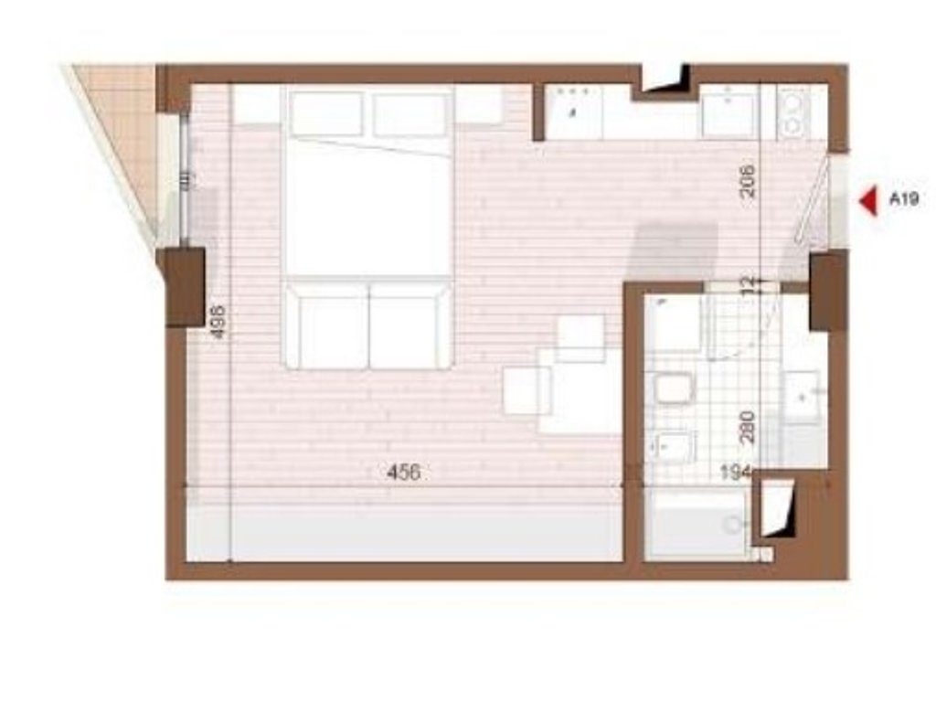 SHITET APARTAMENT 1+1 NE SHENGJIN