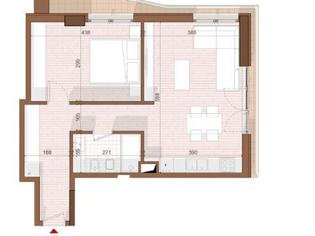 SHITET APARTAMENT 1+1 NE SHENGJIN 3
