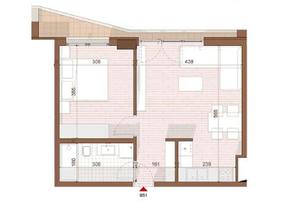 SHITET APARTAMENT 1+1 NE SHENGJIN 3