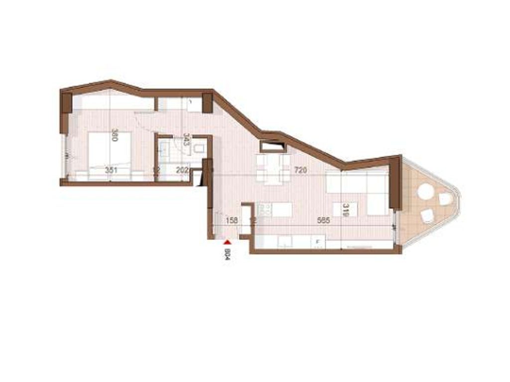 SHITET APARTAMENT 1+1 NE SHENGJIN 3