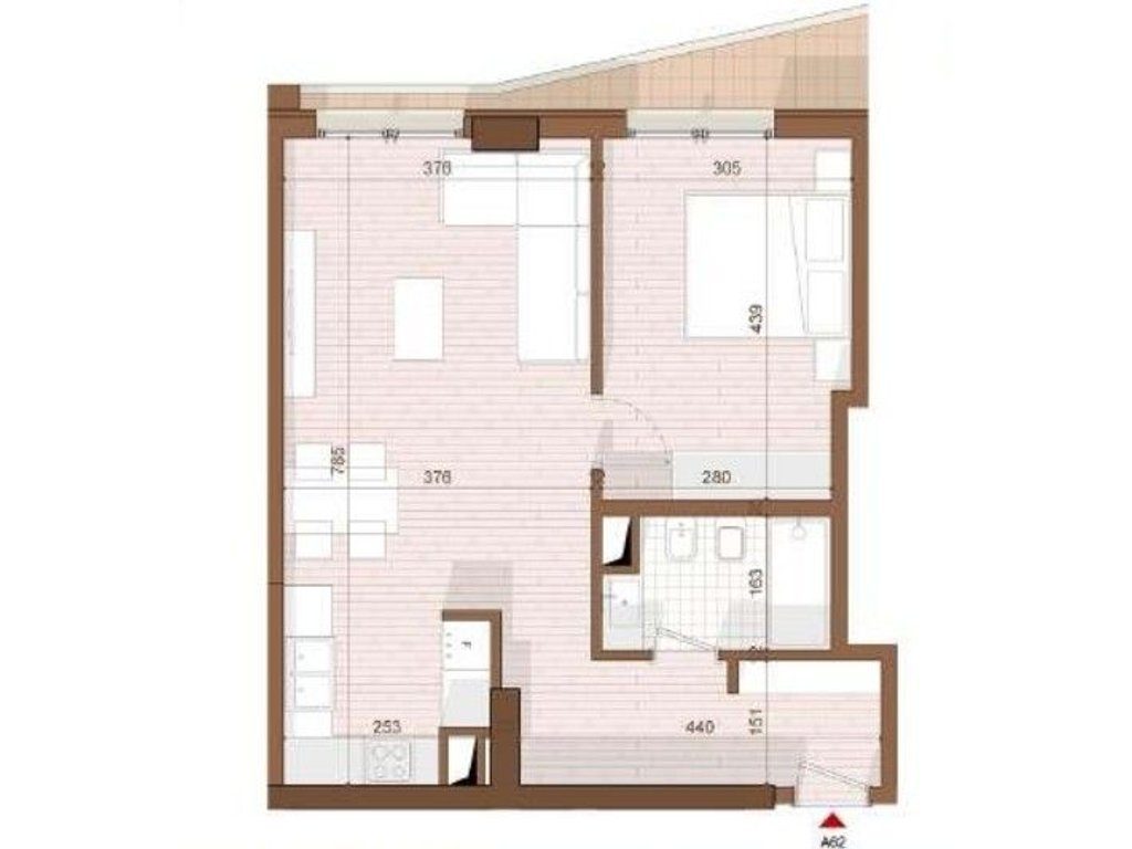 SHITET APARTAMENT 1+1 NE SHENGJIN 3