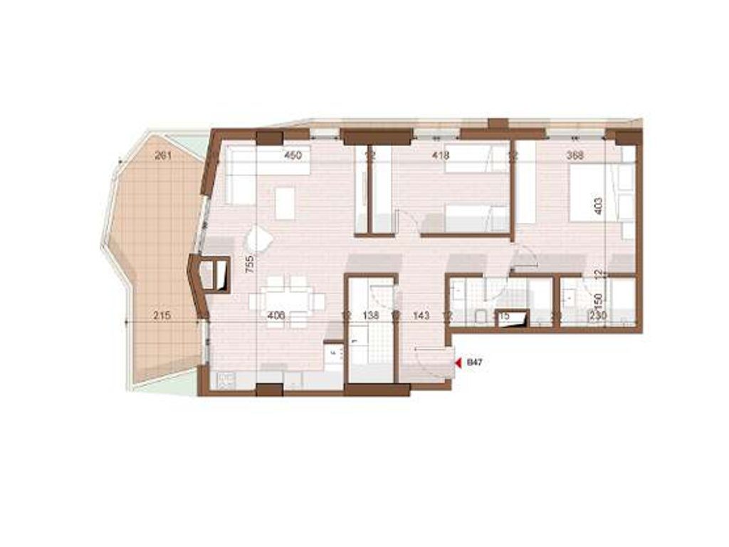 SHITET APARTAMENT 2+1+2+ VERANDE NE SHENGJIN 3