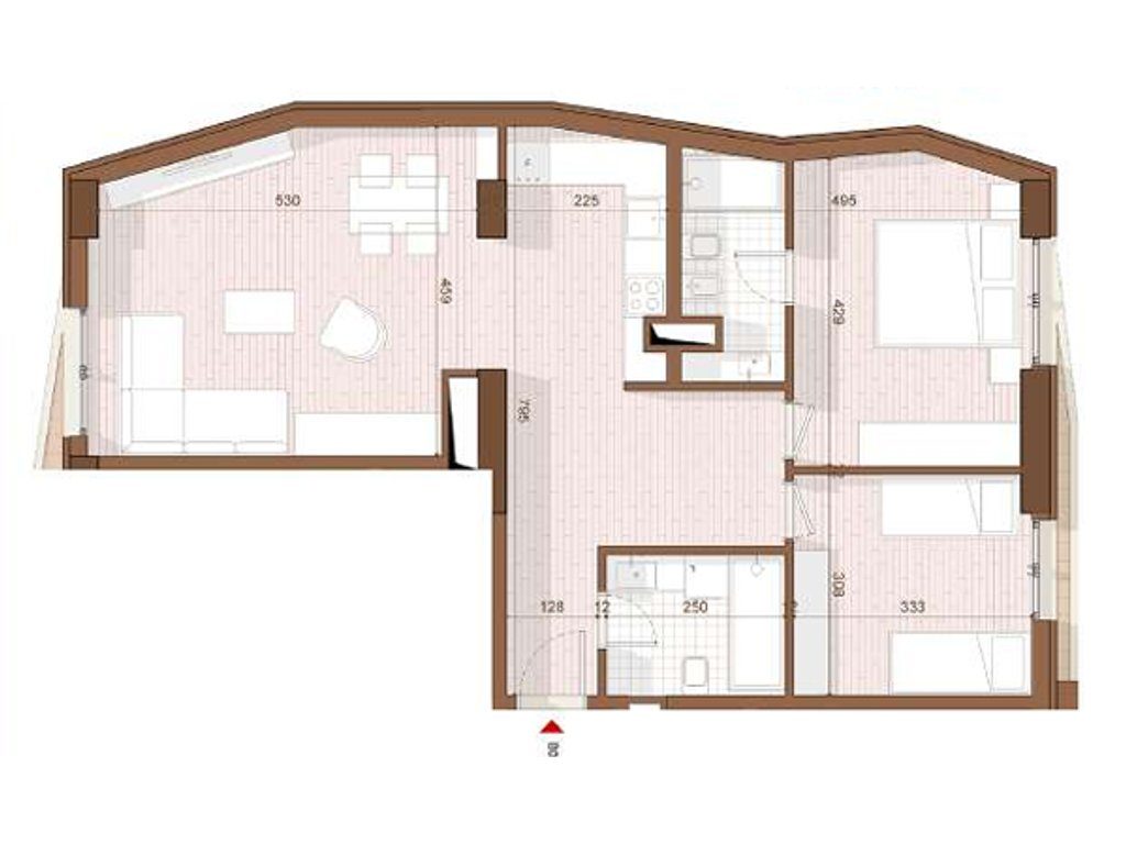 SHITET APARTAMENT 2+1 NE SHENGJIN 3