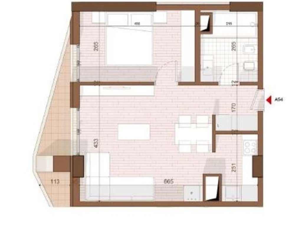 SHITET APARTAMENT 1+1 NE SHENGJIN