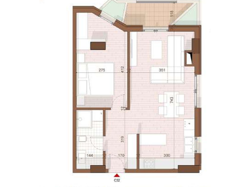 SHITET APARTAMENT 1+1+ VERANDE NE SHENGJIN 3