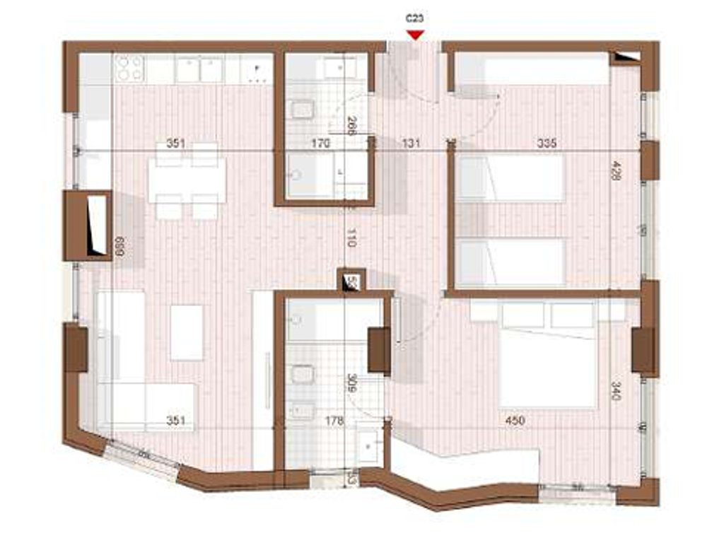SHITET APARTAMENT 2+1+2+ VERANDE NE SHENGJIN 3