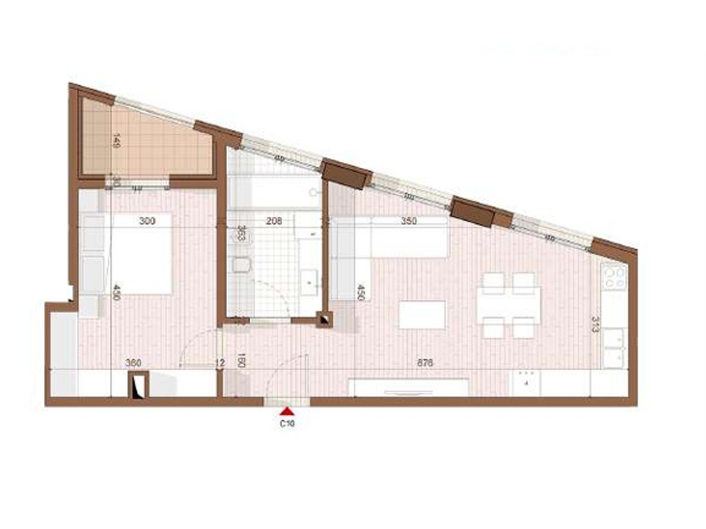 SHITET APARTAMENT 1+1 NE SHENGJIN 3