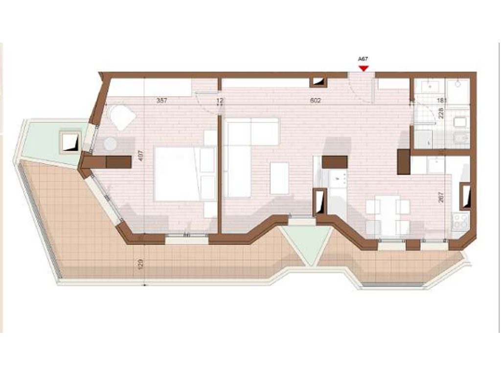 SHITET APARTAMENT 1+1+ VERANDE NE SHENGJIN 3