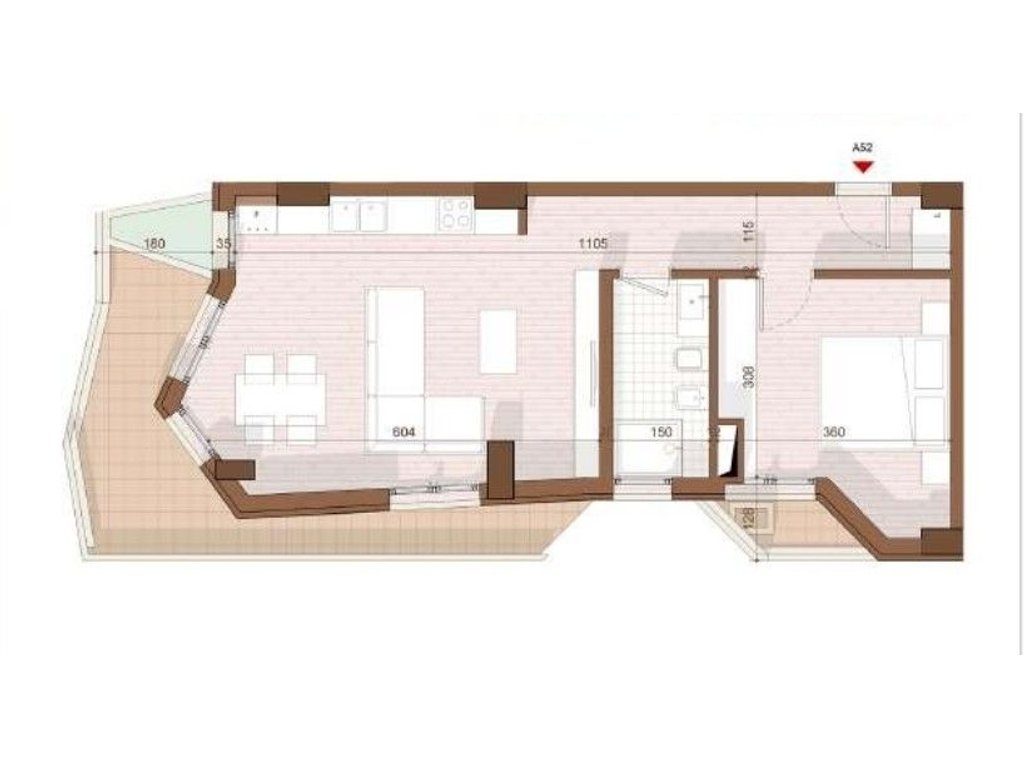 SHITET APARTAMENT 1+1+ VERANDE NE SHENGJIN 3
