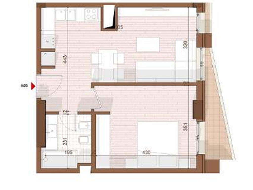 SHITET APARTAMENT 1+1 NE SHENGJIN 3