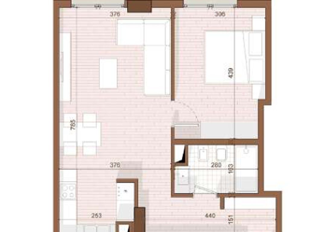 SHITET APARTAMENT 1+1 NE SHENGJIN 3