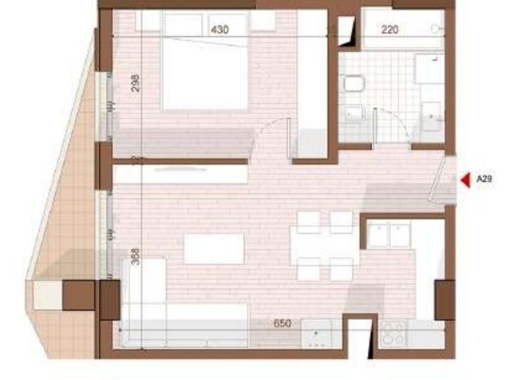 SHITET APARTAMENT 1+1 NE SHENGJIN 1