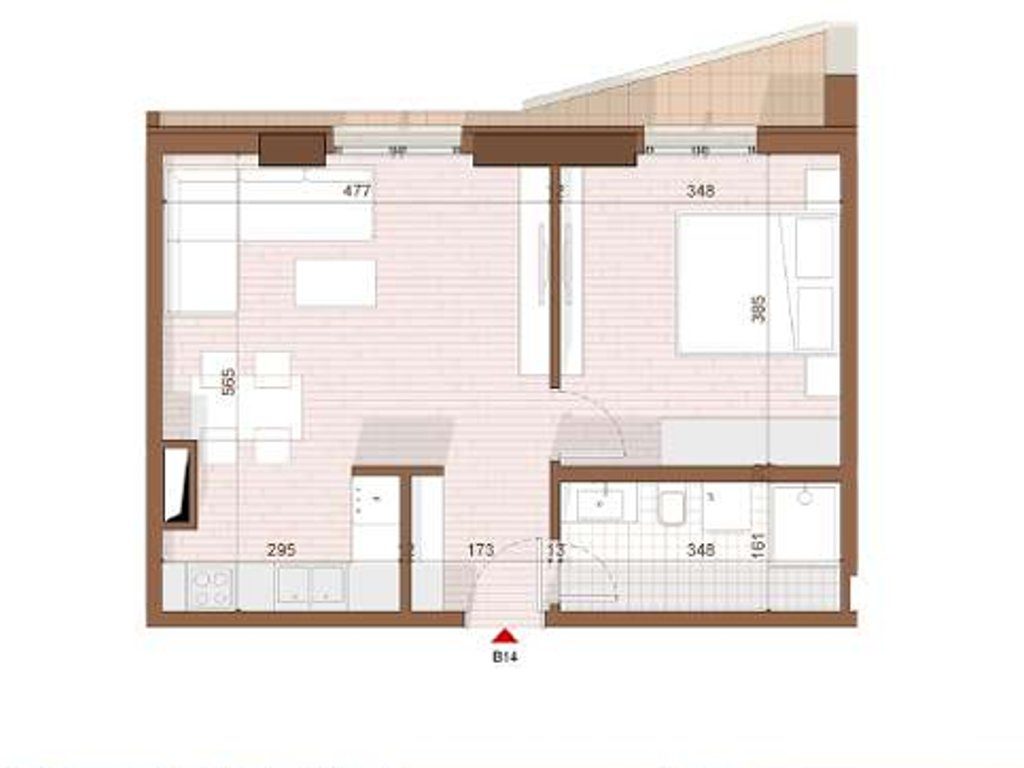 SHITET APARTAMENT 1+1 NE SHENGJIN 3