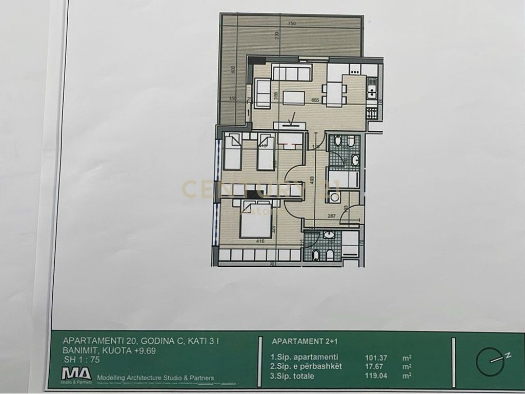 2+1+2 apartment for sale in University City, near QTU! 4