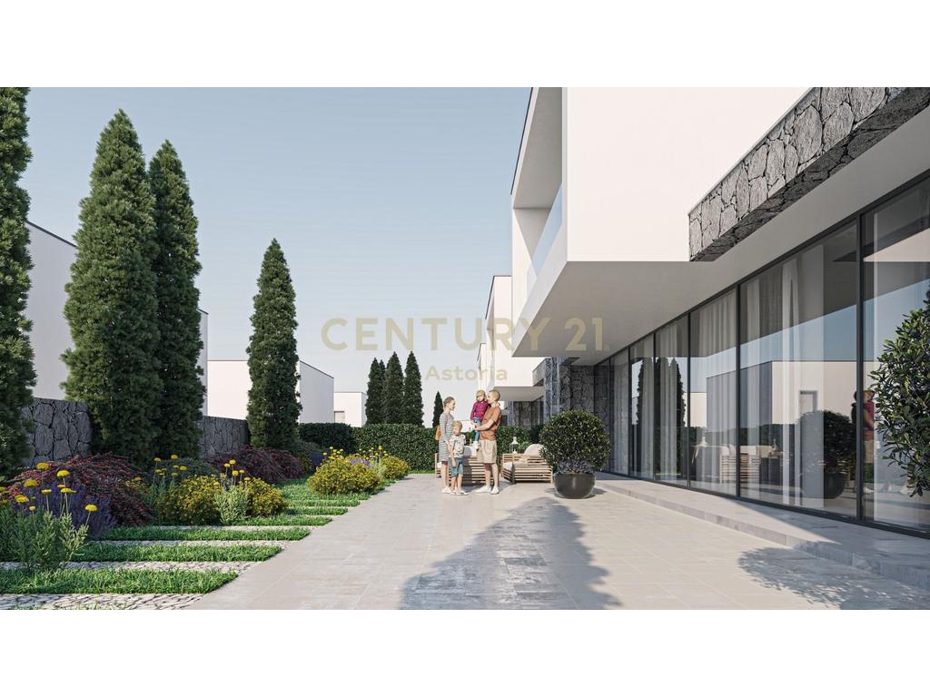 Apartment 3+1 with a 133 m² veranda and lake view, in the Farka Lake Front residence