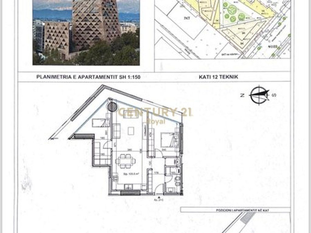 SHITET APARTAMENT 2+1 TEK TIRANA TOWER