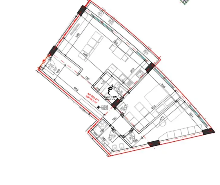SHITET APARTAMENT 2+1+2 KODRA E DIELLIT 2 194.600 EURO