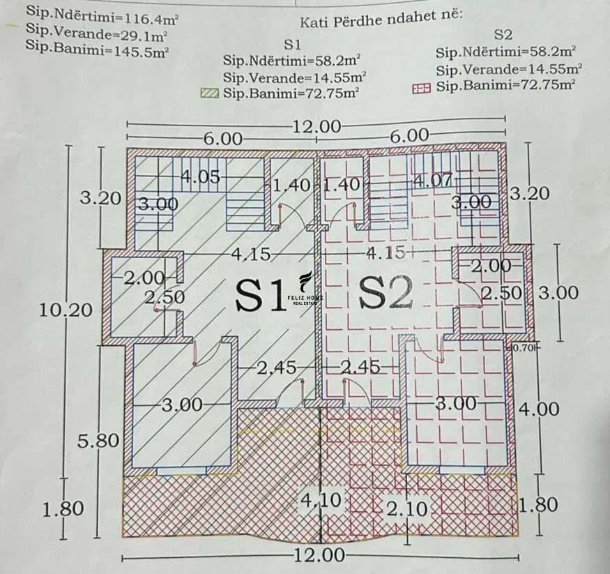 SHITET VILE 293 M2 FRESK 400.000 EURO
