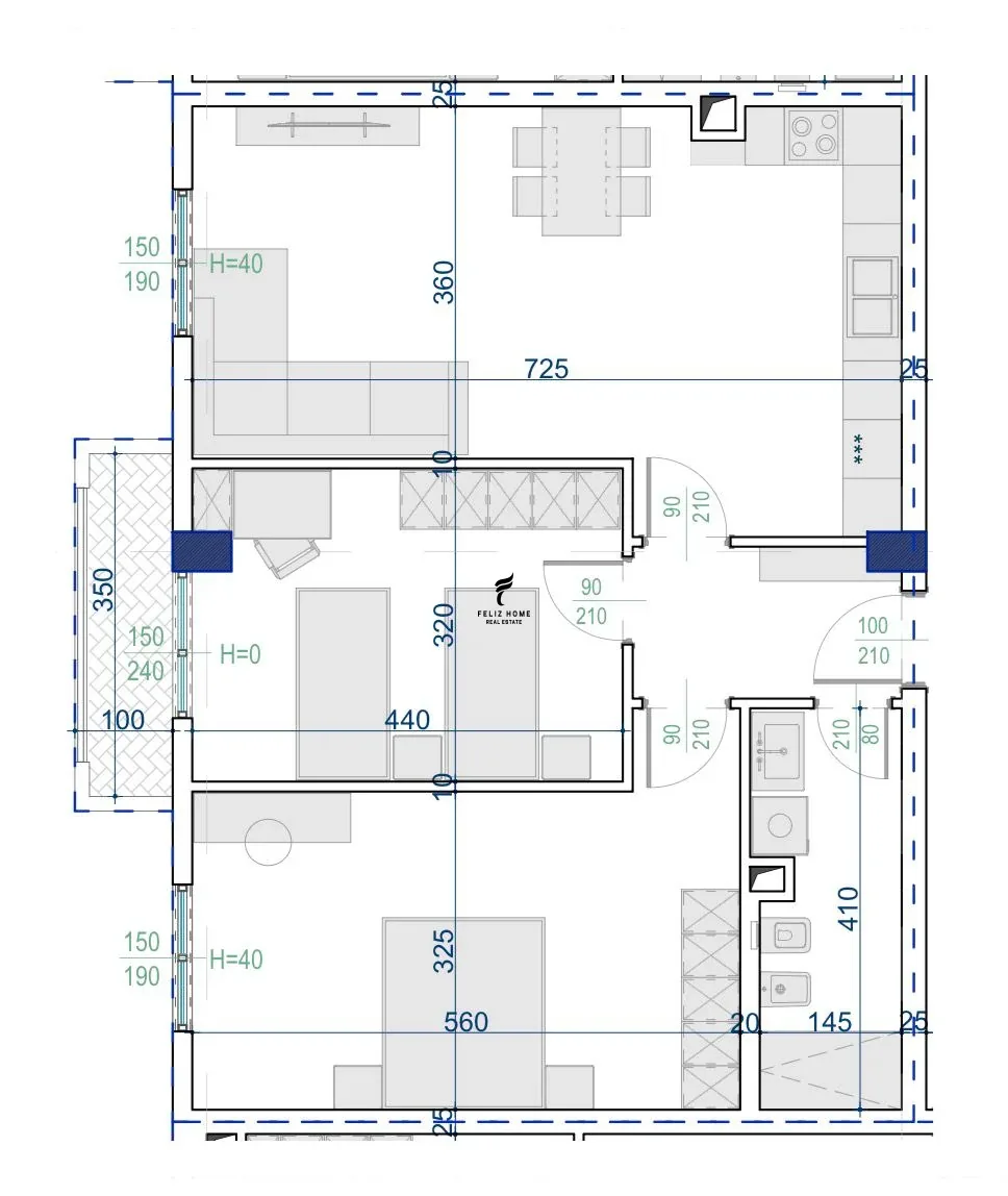 SHITET APARTAMENT 2+1 KAMEZ 83.000 EURO