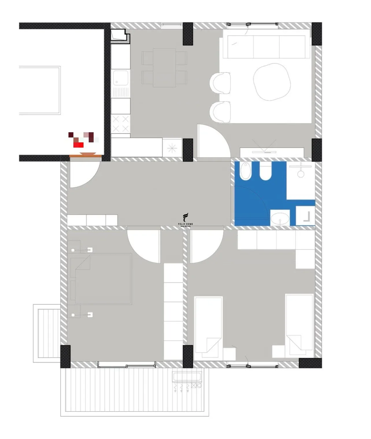 SHITET APARTAMENT 2+1 ISH PARKU 210.000 EURO 2