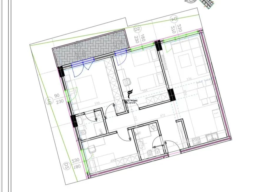 SHITET APARTAMENT 3+1+2 KODRA E DIELLIT2 222.200 EURO