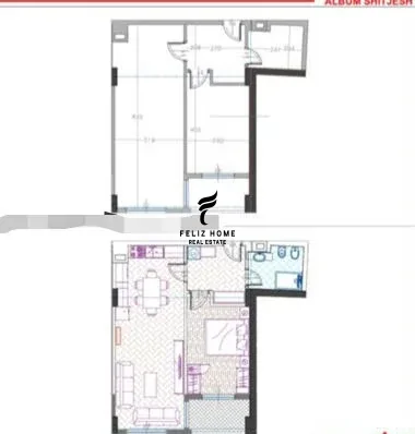 SHITET APARTAMENT 1+1+BALLKON STACIONI I TRENIT 183.500 EURO
