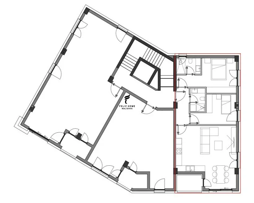 SHITET APARTAMENT 2+1 PALASE 286.600 EURO