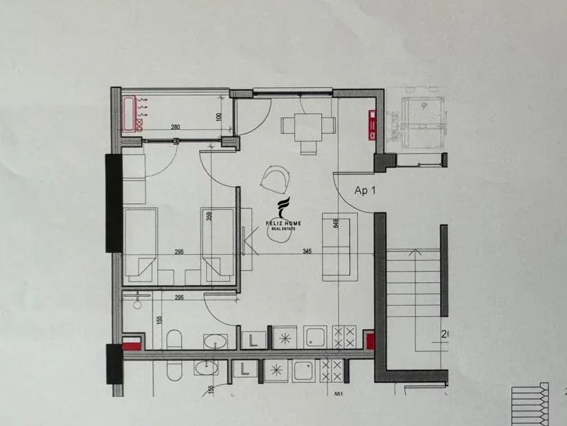 SHITET APARTAMENT 1+1 RRUGA E KAVAJES 120.000 EURO