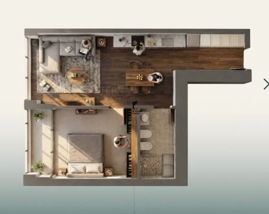 SHITET APARTAMENT 1+1 ALI DEMI 115.200 EURO 3