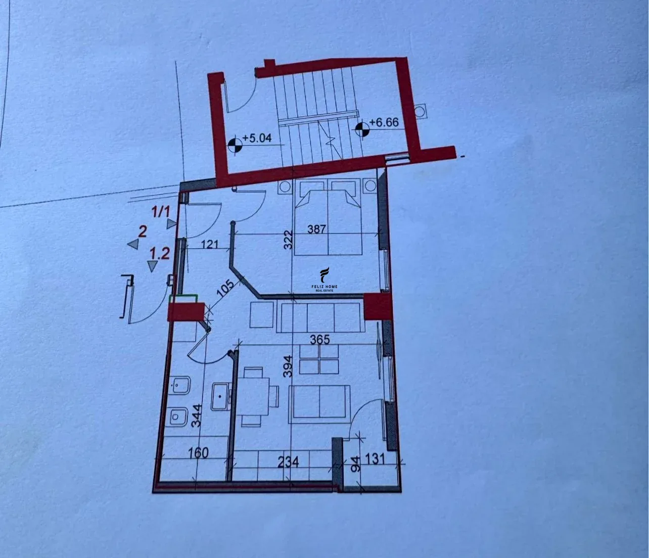 SHITET APARTAMENT 1+1 ALI DEM 7.300.000 LEKE