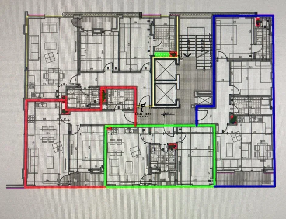 SHITEN DY APARTAMENTE 2+1 SQUARE 21 66.000.000 LEKE