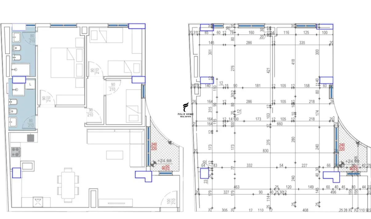 SHITET APARTAMENT 3+1 ZOGU ZI 297.000 EURO