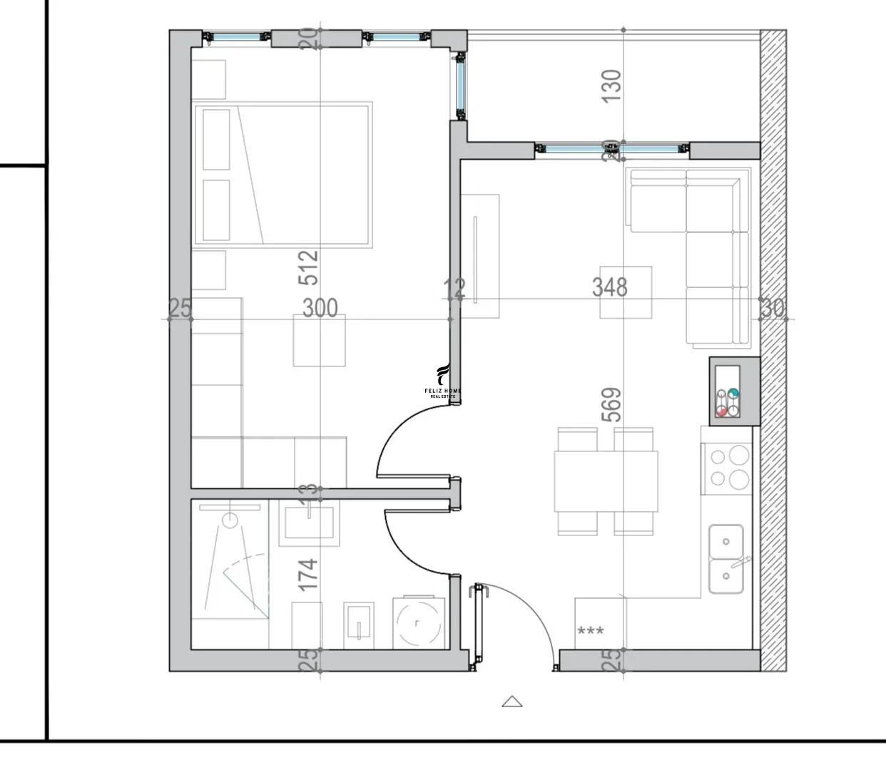 SHITET APARTAMENT 1+1 GOLEM 100.000 EURO