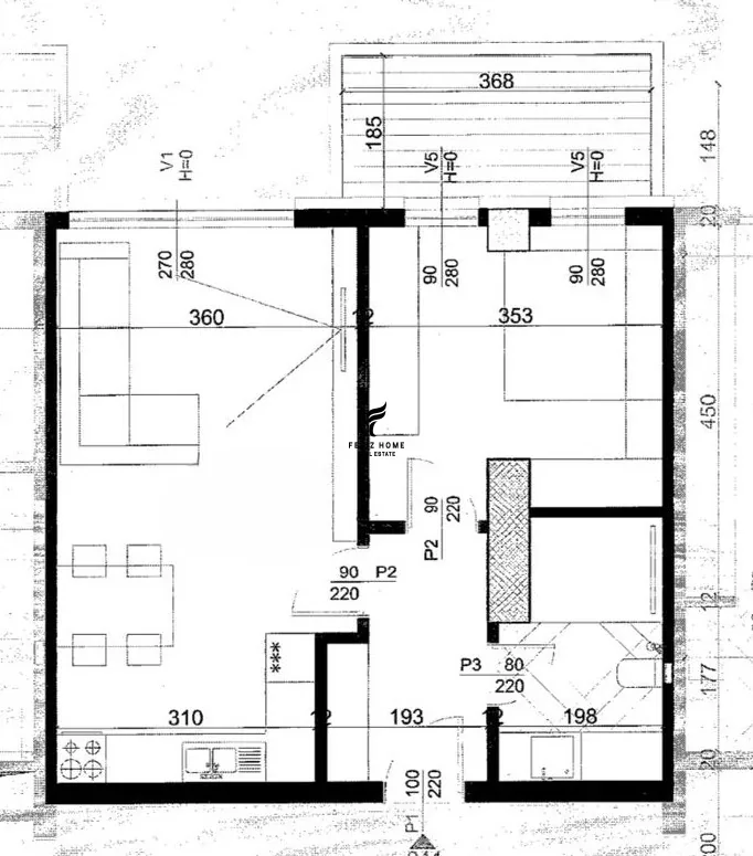SHITET APARTAMENT 1+1 ZOGU I ZI 216.500 EURO