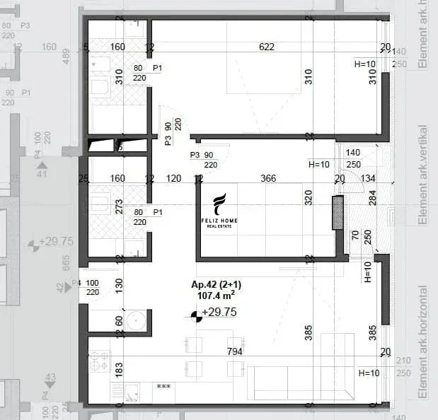 SHITET APARTAMENT 2+1 FUSHA E AVIACIONIT 160.000 EURO
