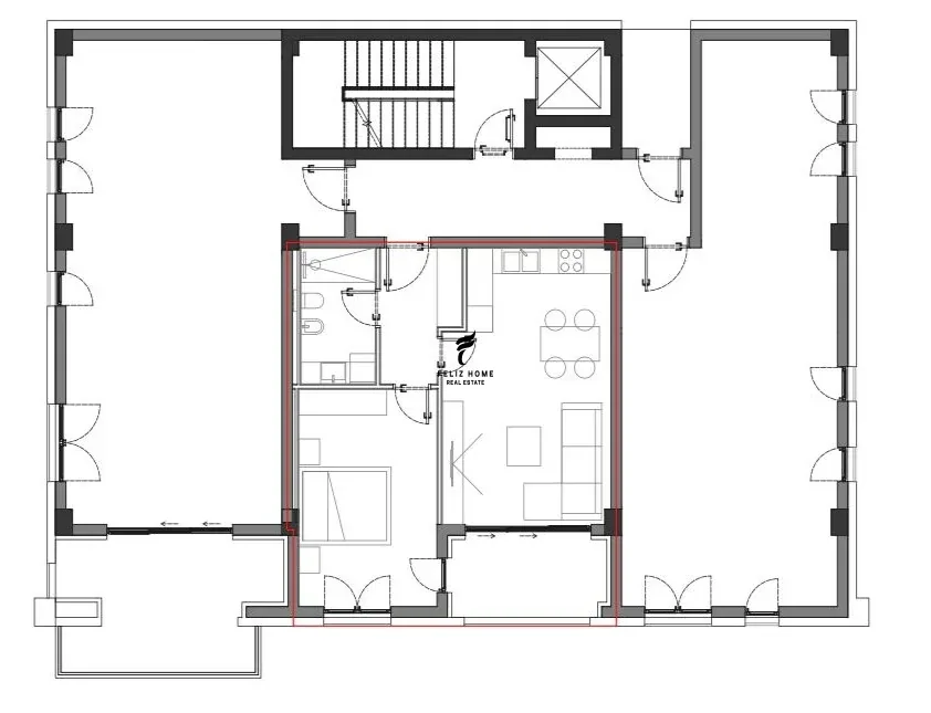 SHITET APARTAMENT 1+1 PALASE 215.600 EURO