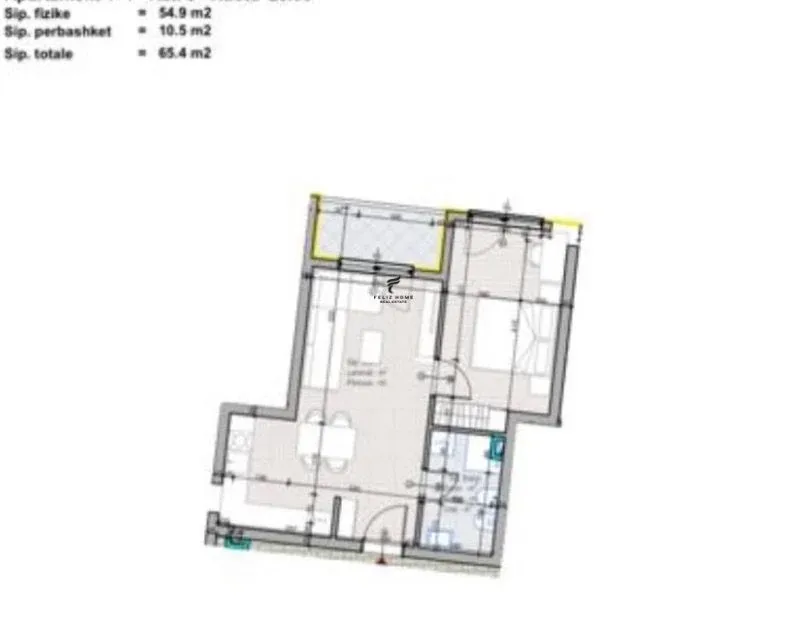 SHITET APARTAMENT 1+1 PASKUQAN 75.000 EURO 1