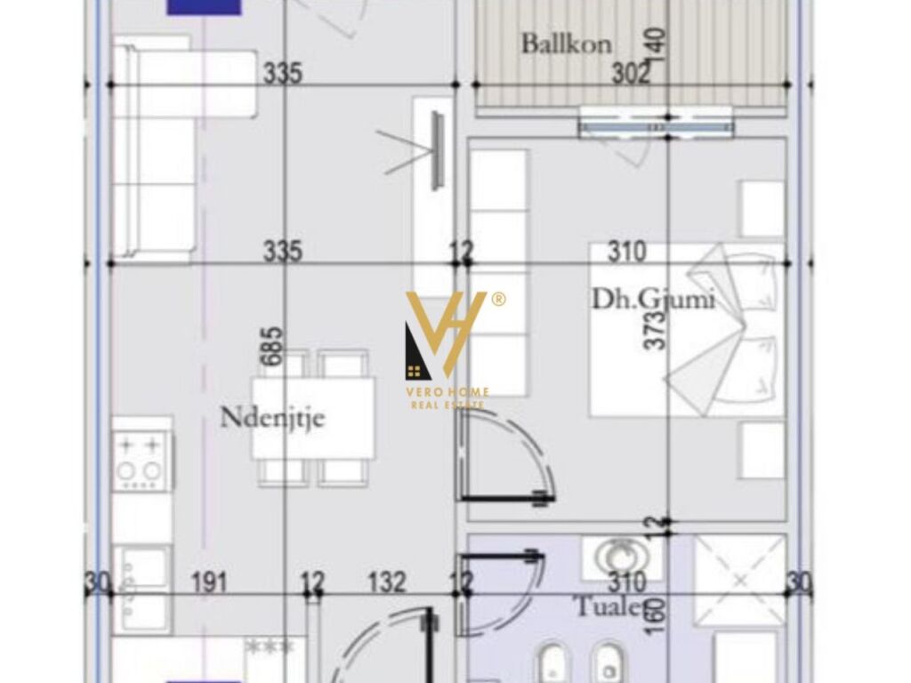 Shitet Apartament 1+1+ballkon te Rruga 29 Nentori 60 m2