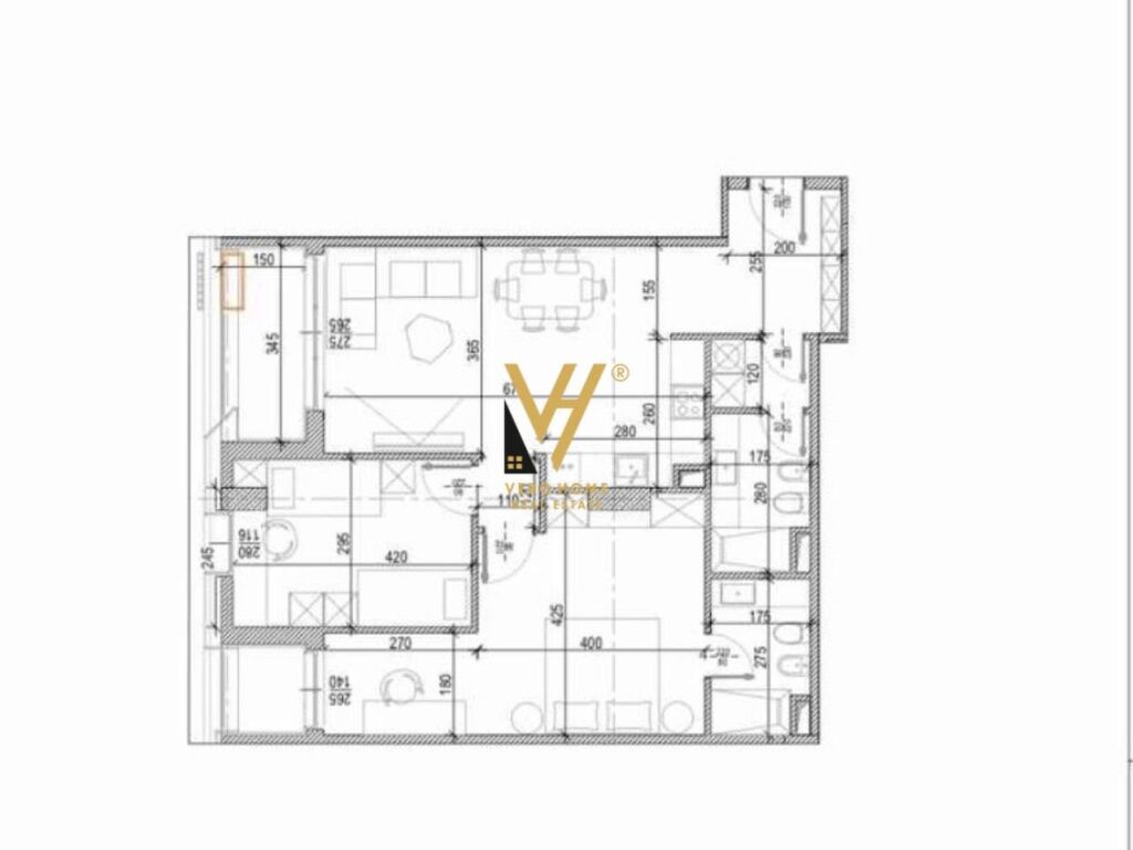 Shitet Apartament 2+1+ballkon te Kompleksi Delijorgjit 118 m2