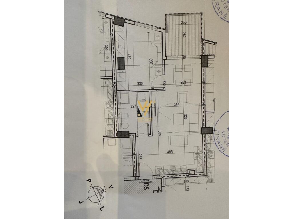 Shitet apartament 1+1 te Kompleksi E-88, Laprake 78 m2