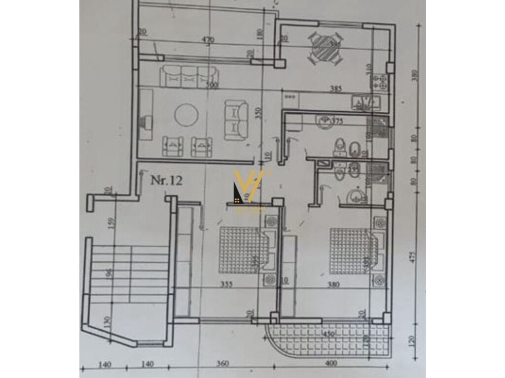 Shiten dy Apartamente 2+1 dhe 1+1+post parkimi te Kopshti Zoologjik 240 m2 4