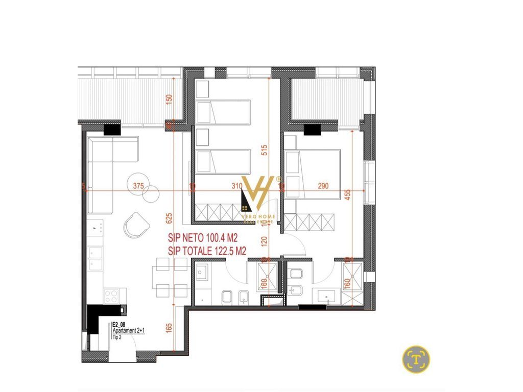 SHITET APARTAMENT 2+1+2 NE DRYMADES, DHERMI 330.000 EURO 3