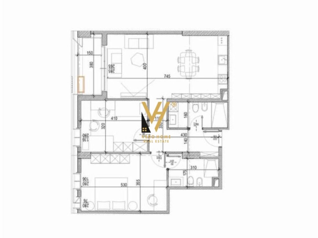 Shitet Apartament 2+1+ballkon te Kompleksi Delijorgjit 121 m2