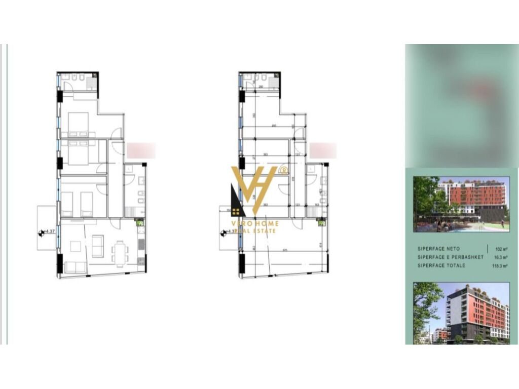 Shitet Apartament 3+1+2+ballkon te Bulevardi i Ri 118 m2