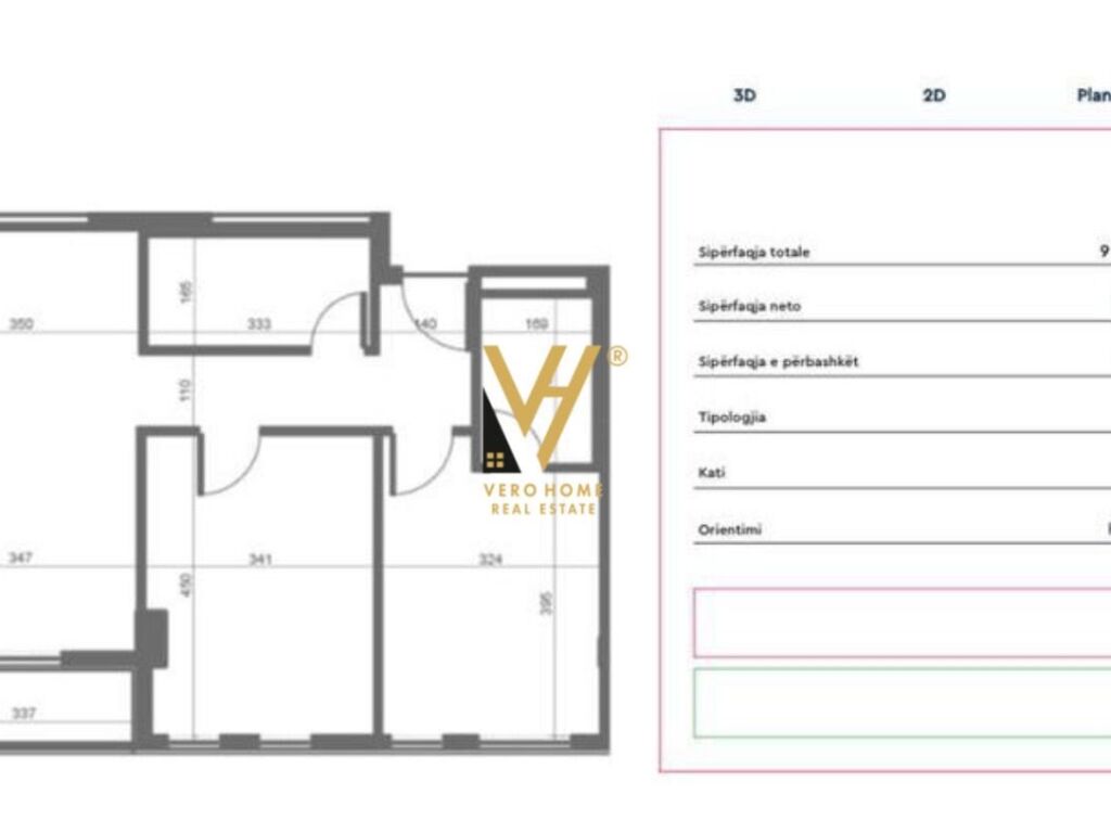 Shitet Apartament 2+1+2+ballkon te Kompleksi Univers City 93 m2 1