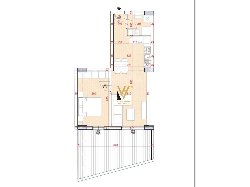 SHITET APARTAMENT 1+1 NE ASTIR 108.880 EURO