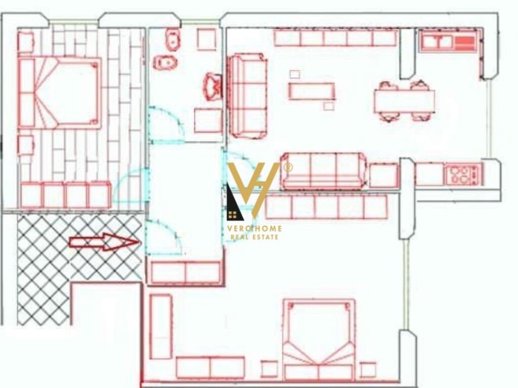 Jepet Apartament 2+1+ballkon me qera te Rruga Mihal Cako 65 m2 2