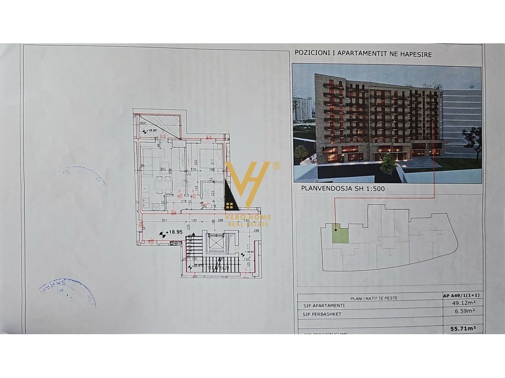 SHITET APARTAMENT 1+1+BLK TE ALI DEMI 100.000 EURO